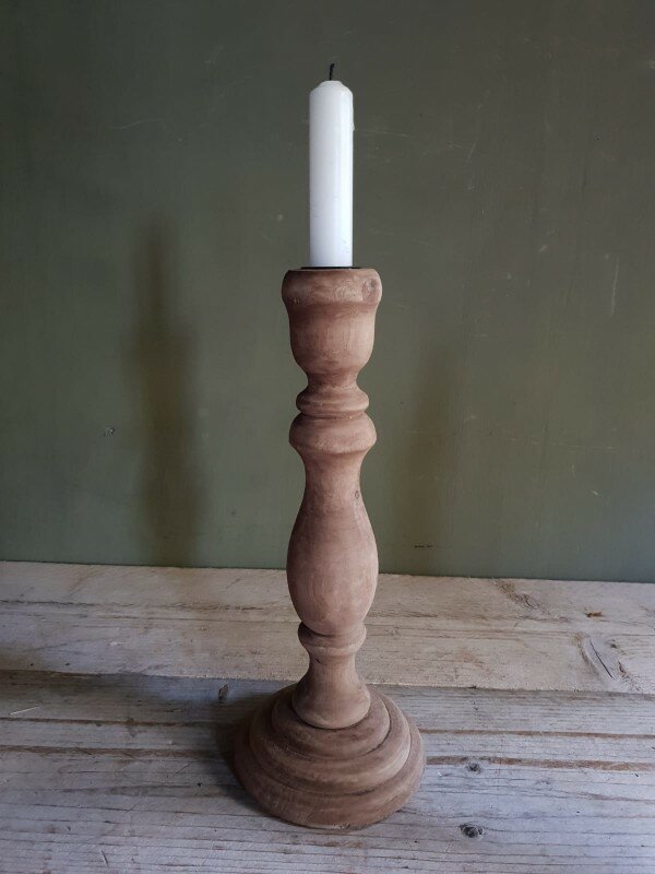 Houten kandelaar groot