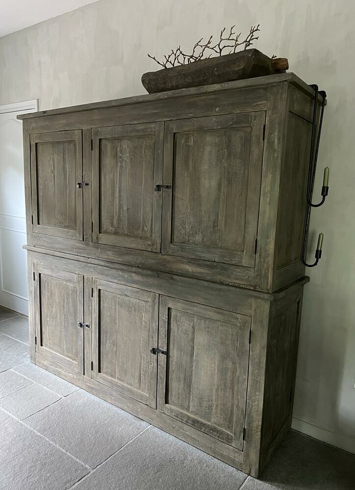 6- deurs  kast Gili oud teak 