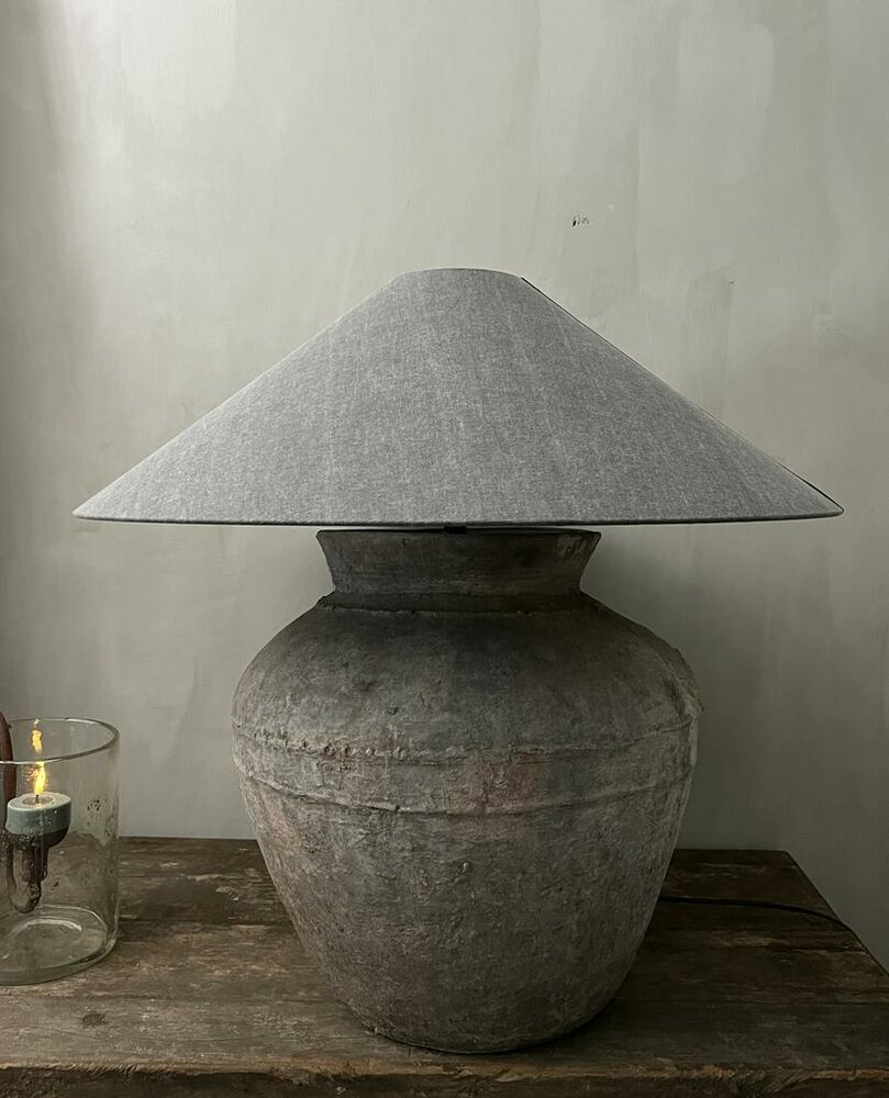 Pet lampenkap | Chinese lampenkap 70cm taupe Luksa (afhalen)