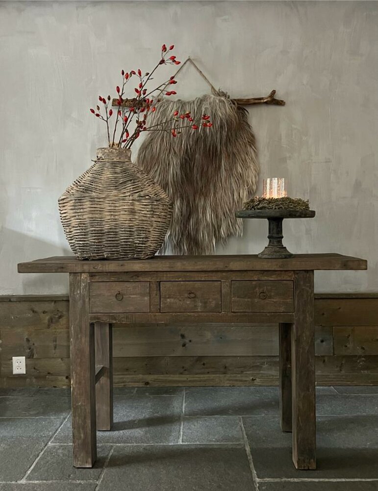Sidetable driftwood 3 lades (140cm) GERESERVEERD 