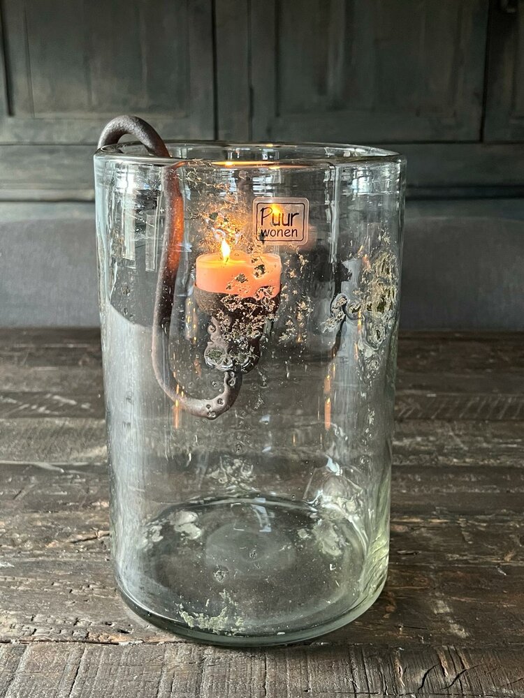 Windlicht metal chips 30/20 Puur wonen