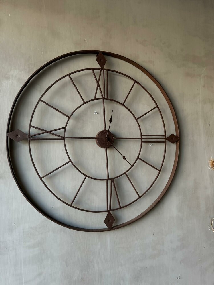 Klok roest Aura Peeperkorn  doorsnee 80cm (afhalen)