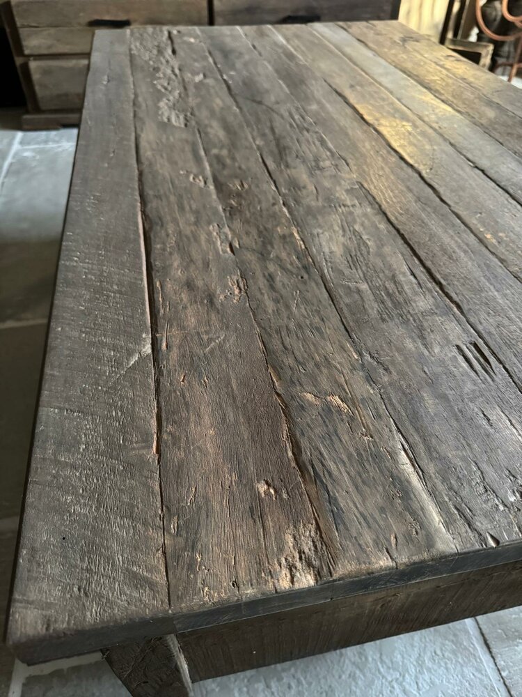 Salontafel Driftwood met 2 lades 130x75cm 