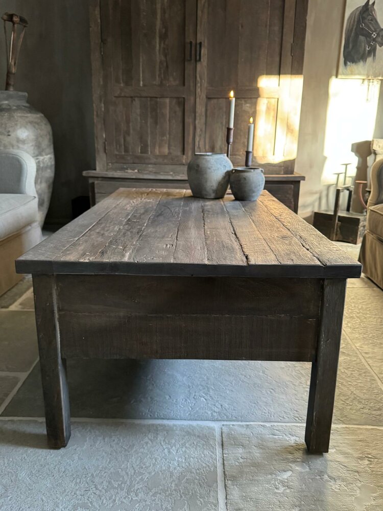 Salontafel Driftwood met 2 lades 130x75cm 