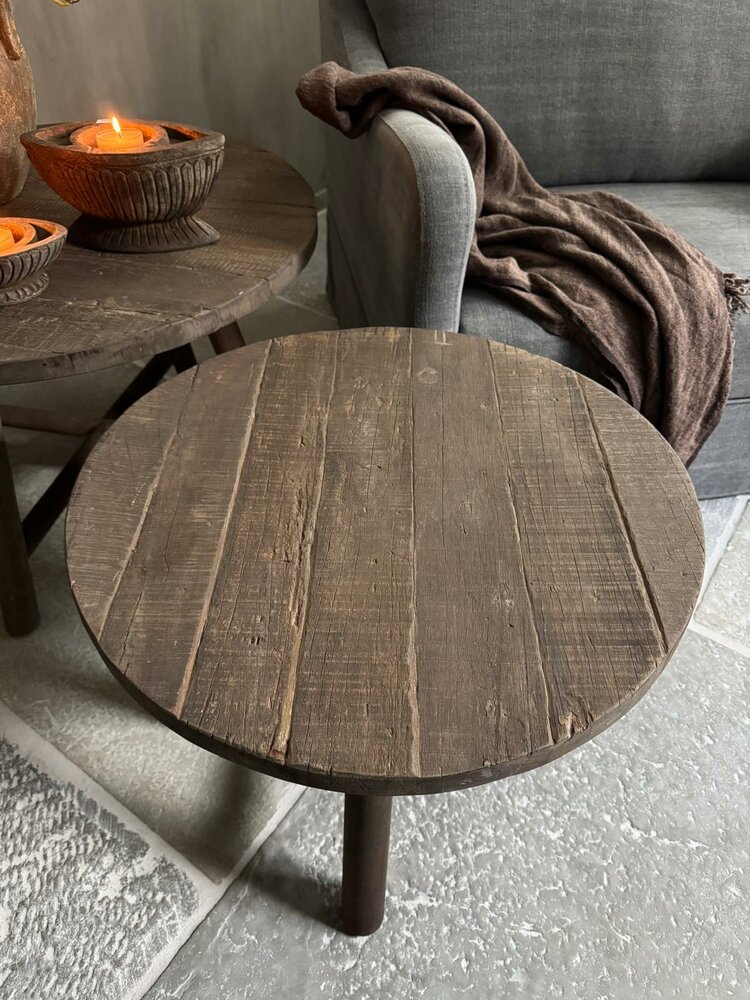 Ronde salontafels set Driftwood  (afhalen)