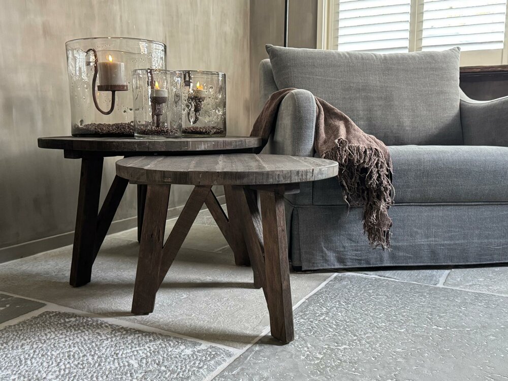 Ronde salontafels set Driftwood  A 