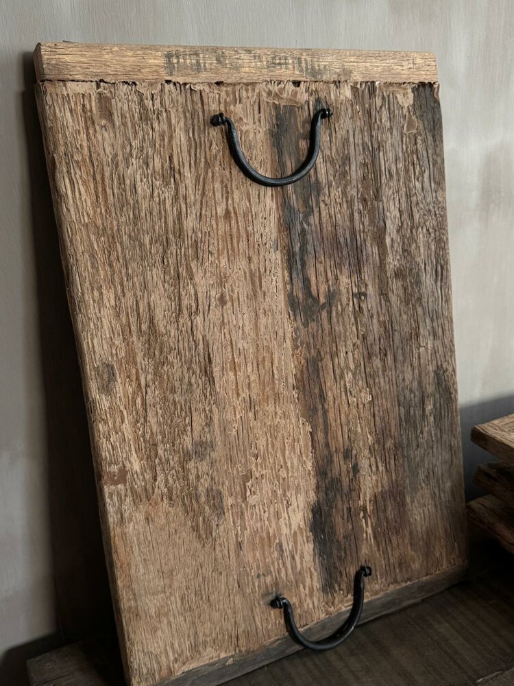 Tray railway,  houten dienblad medium A