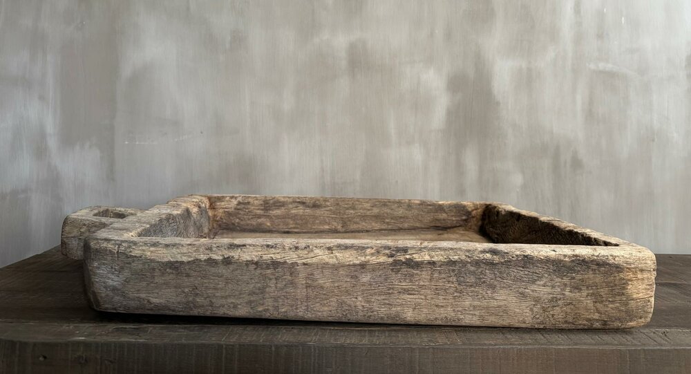 Houten bak met handvat | houten schaal met handvat 6