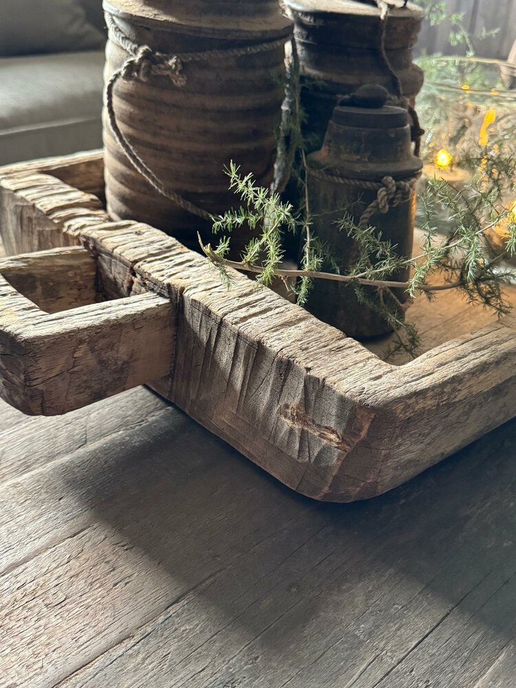 Houten bak met handvat | houten schaal met handvat 6