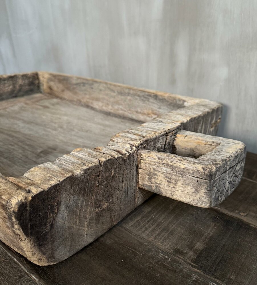 Houten bak met handvat | houten schaal met handvat 6