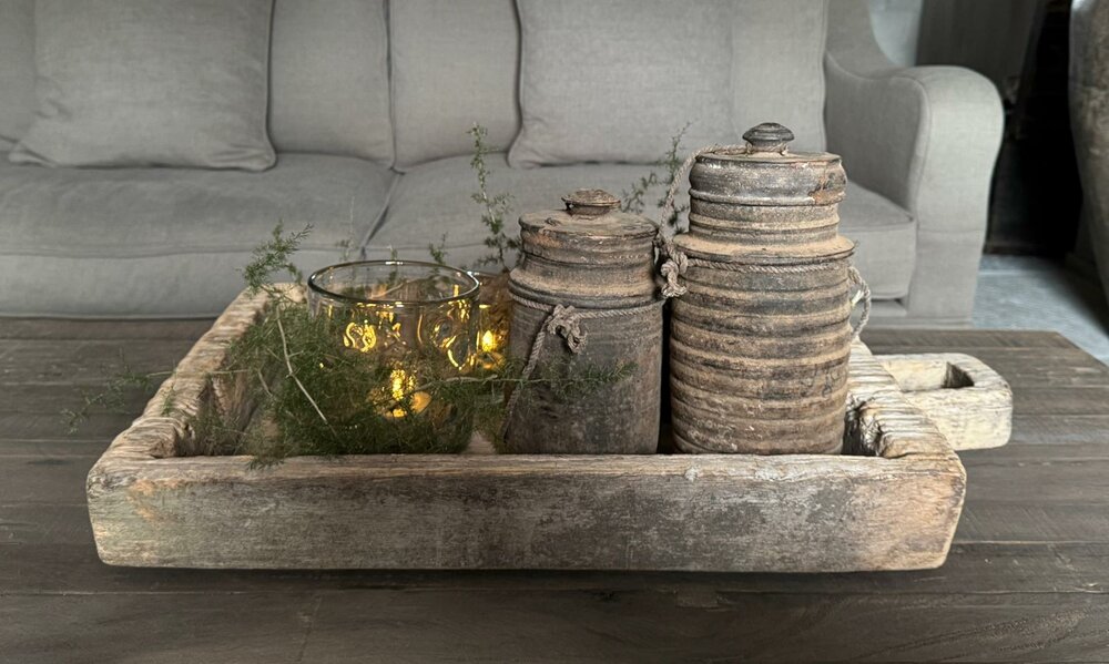 Houten bak met handvat | houten schaal met handvat 6