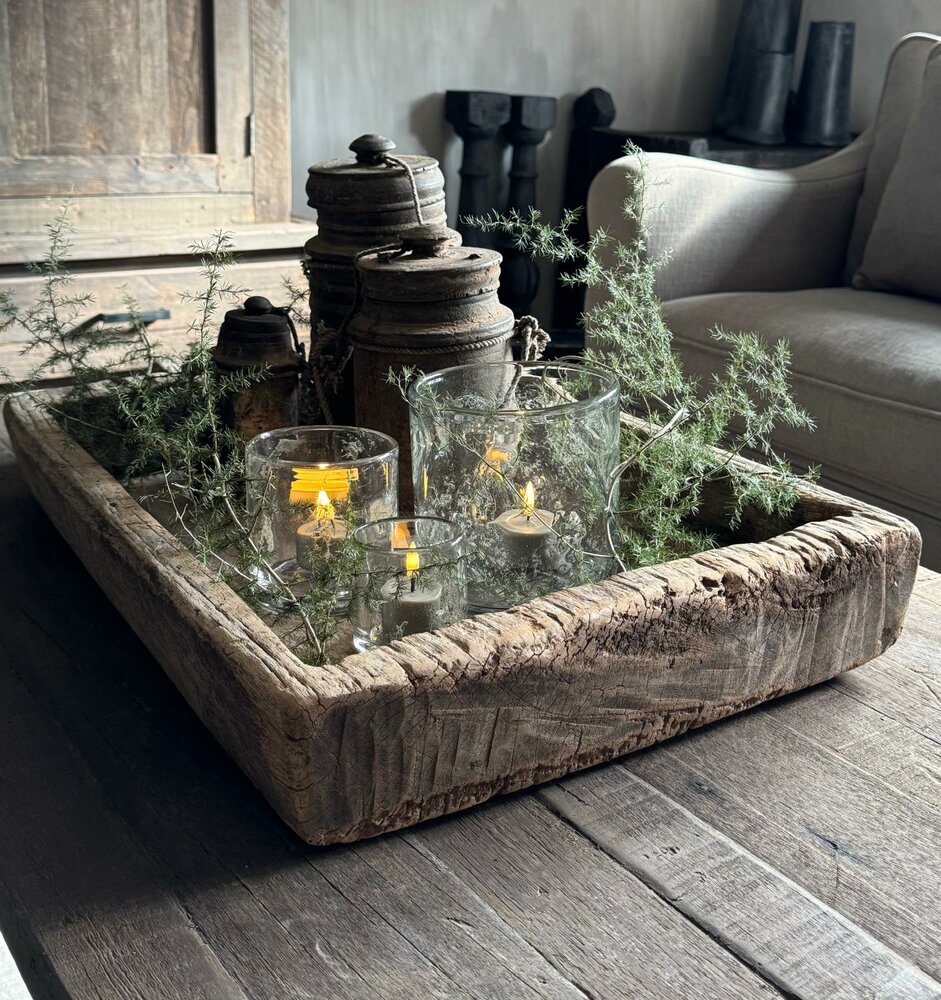 Houten bak met handvat | houten schaal met handvat 6