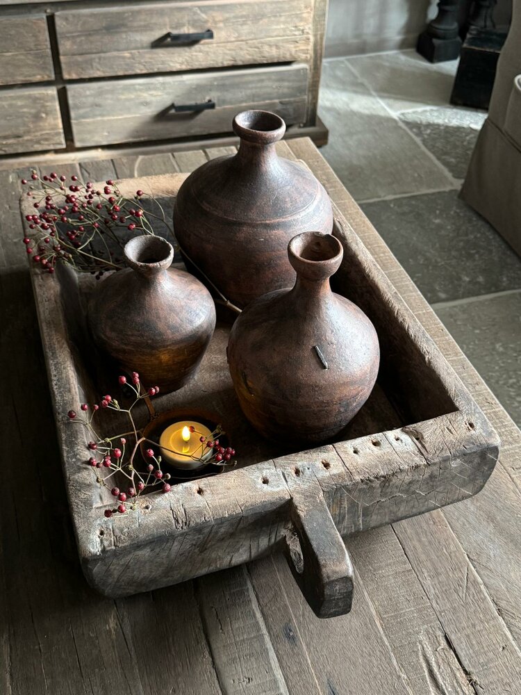 Houten bak met handvat | houten schaal met handvat 7