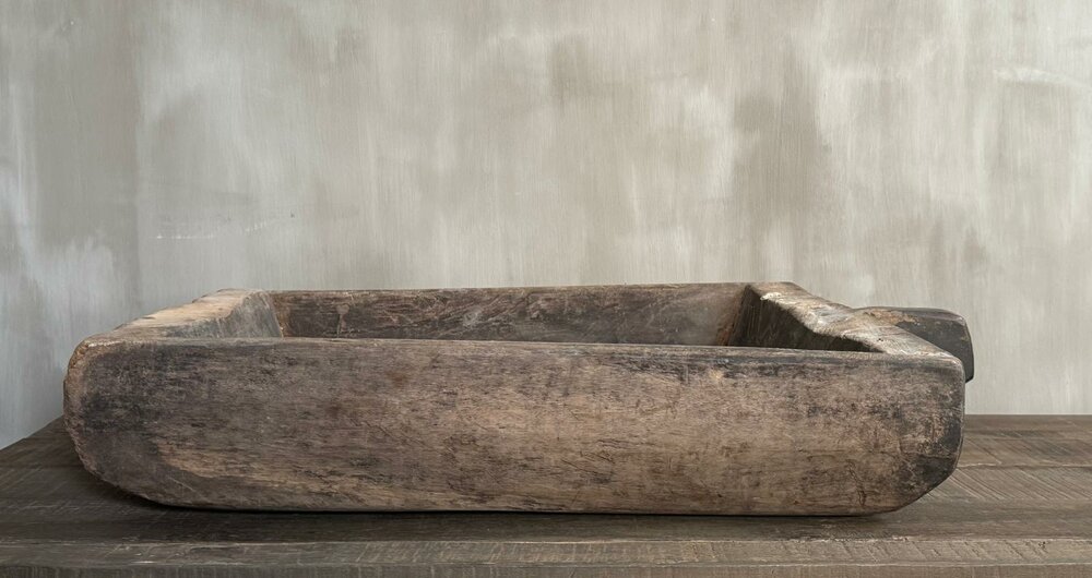 Houten bak met handvat | houten schaal met handvat 7