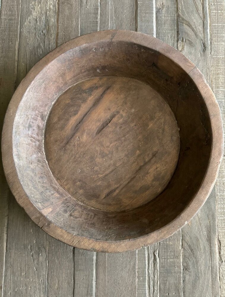 Houten schaal XL Aura Peeperkorn 