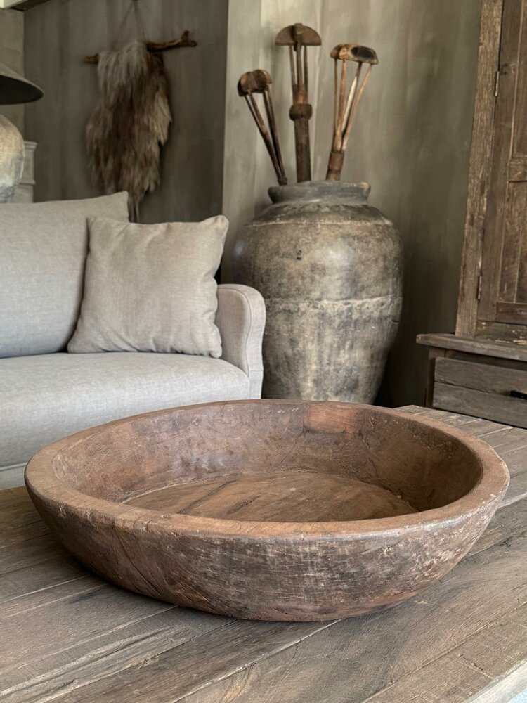Houten schaal XL Aura Peeperkorn 