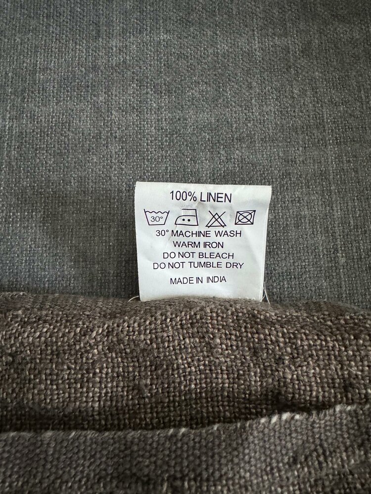 Linnen plaid bruin