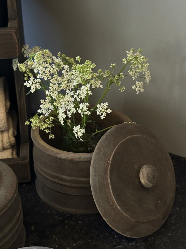 Houten potjes Dimas Luksa (set 3 stuks)