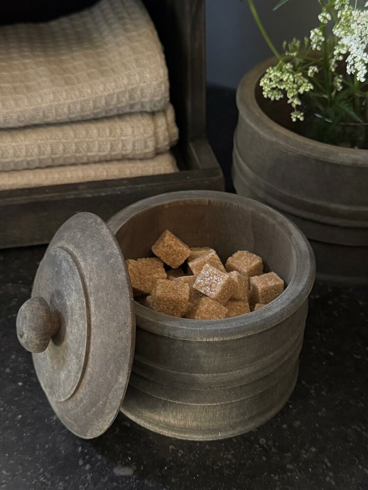 Houten potjes Dimas Luksa (set 3 stuks)