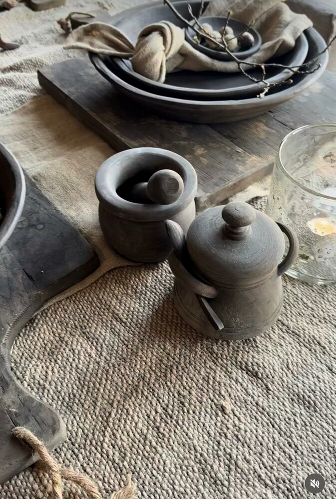 Potje met lepel Aura Peeperkorn 