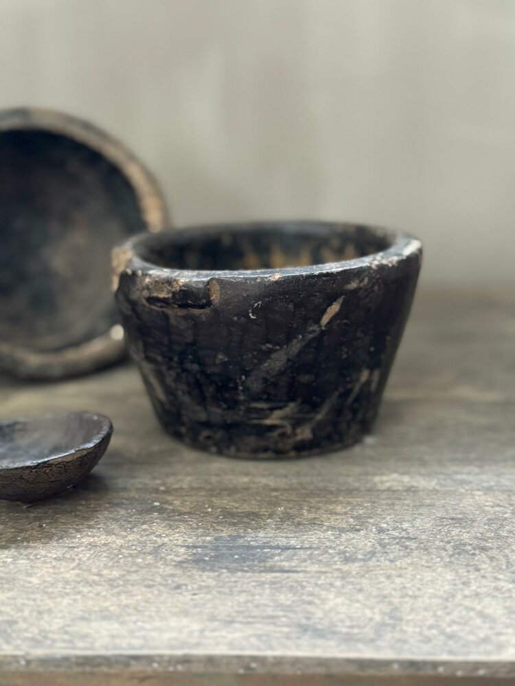 Oud speksteen schaaltje | oude picklepot B