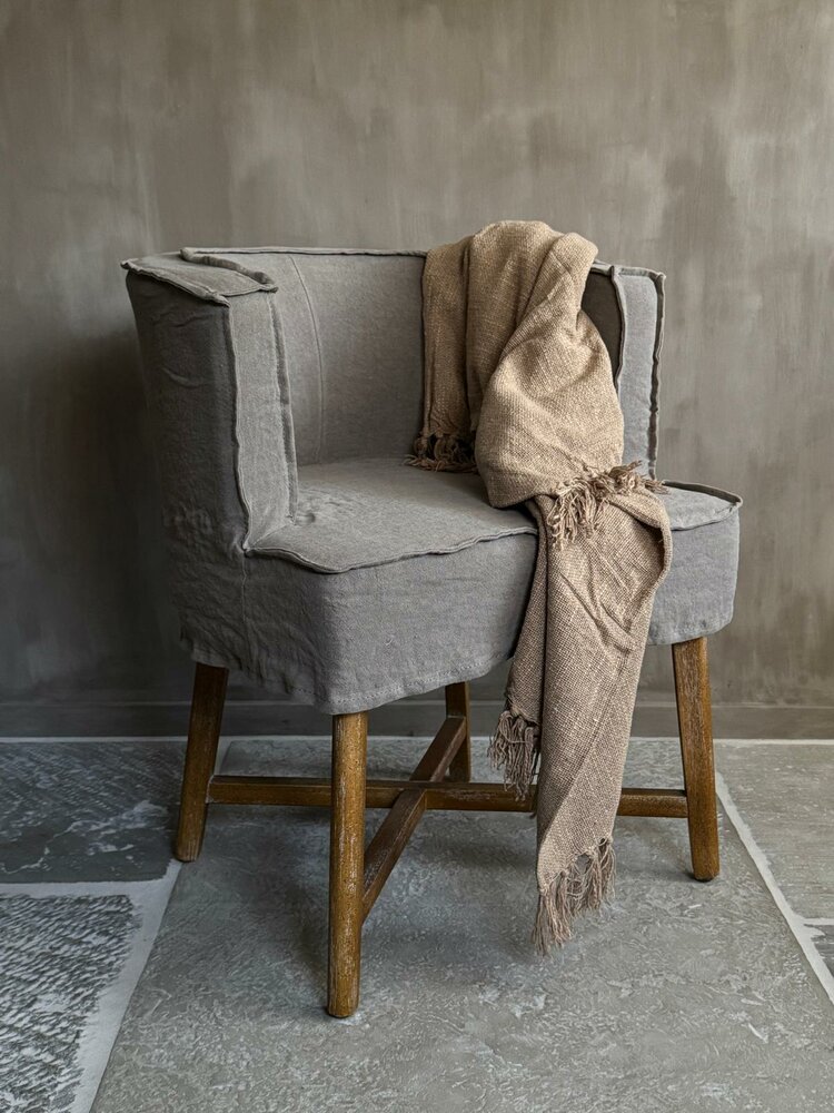 Plaid Cosy taupe