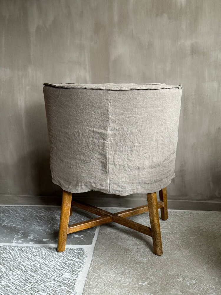 Eetkamerstoel Dirkje Linnen Aura Peeperkorn  (afhalen)