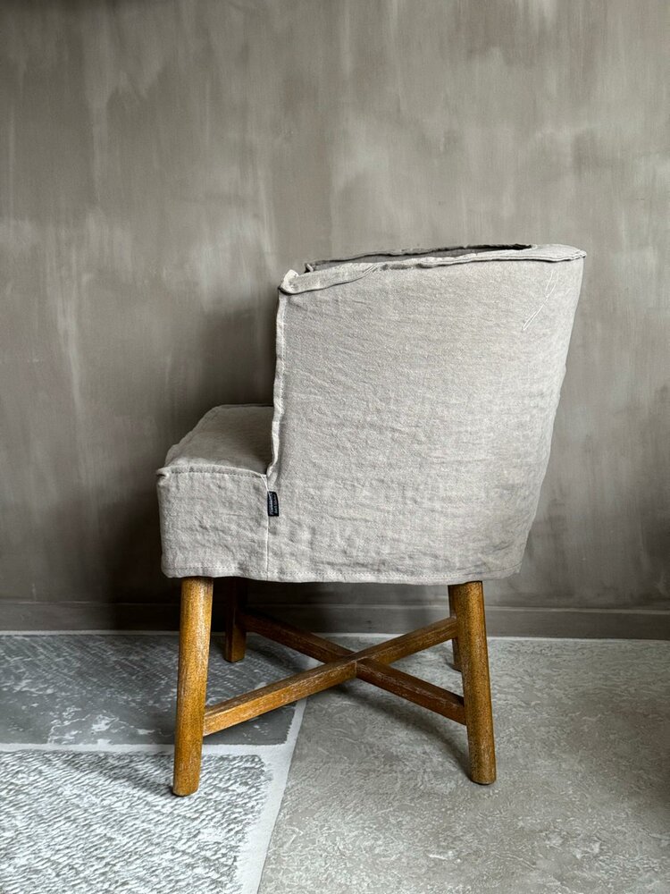 Eetkamerstoel Dirkje Linnen Aura Peeperkorn  (afhalen)