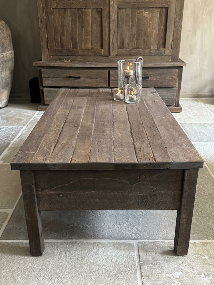 Salontafel Driftwood met 2 lades 120x60cm 