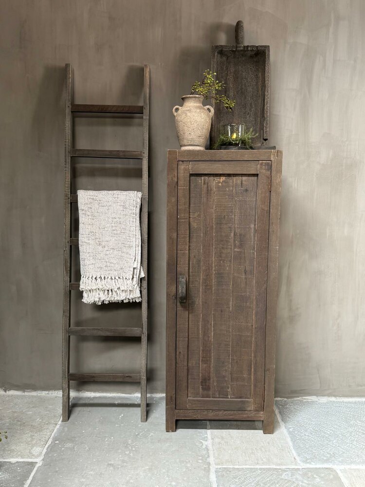 1 deurs kast| &eacute;&eacute;n deurs kast Driftwood  hoogte 140cm  A (afhalen)