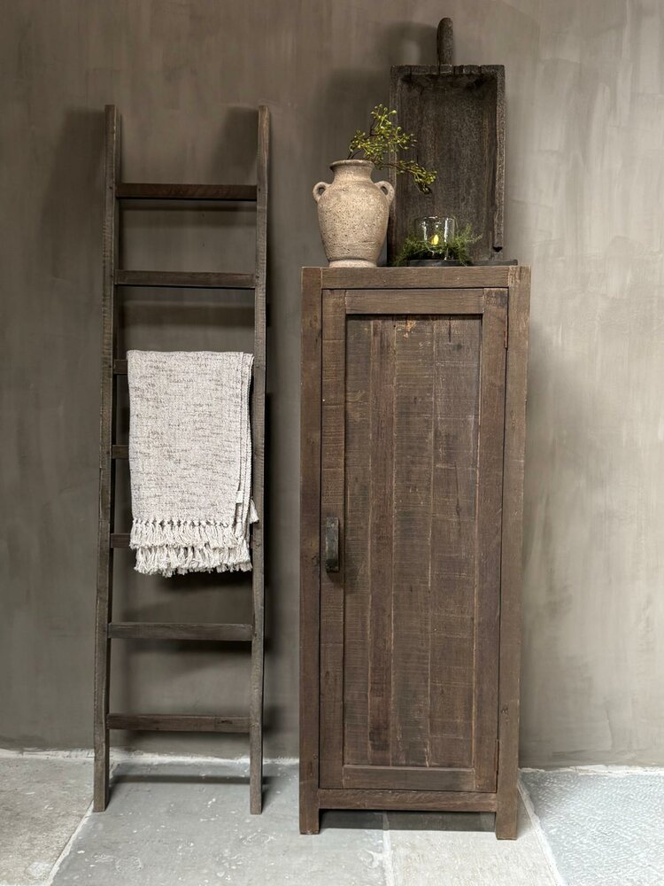 1 deurs kast| &eacute;&eacute;n deurs kast Driftwood  hoogte 140cm  A (afhalen)