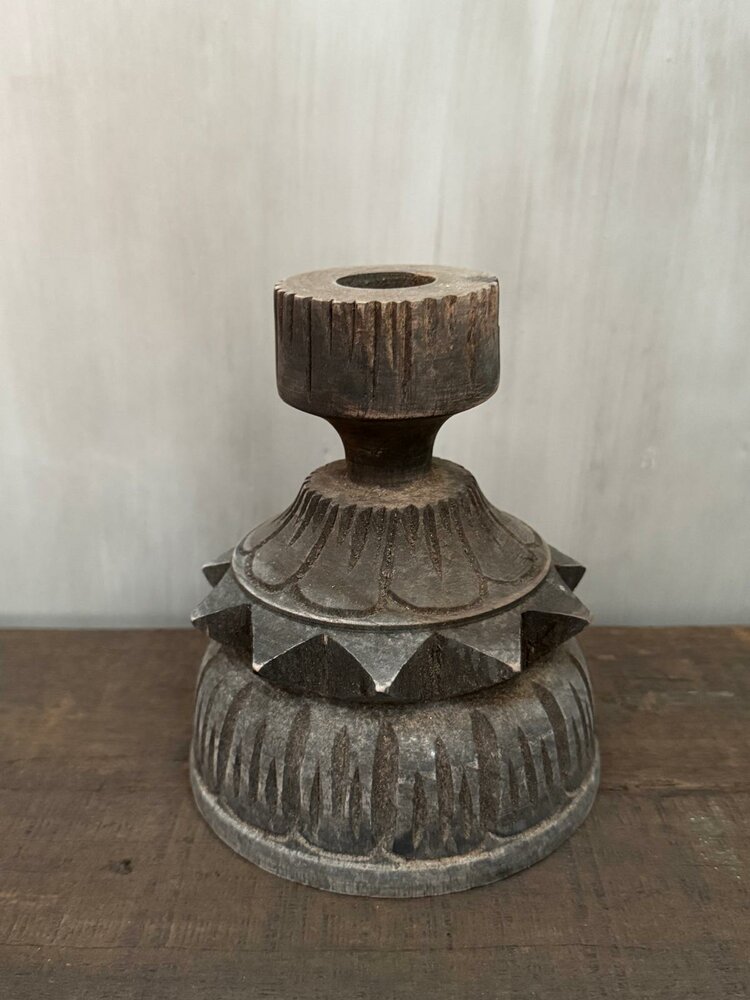 Houten Kandelaar Andi Luksa