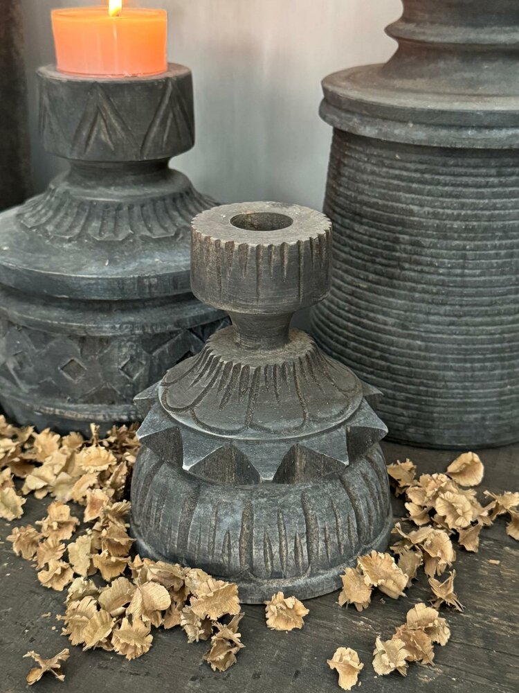 Houten Kandelaar Andi Luksa