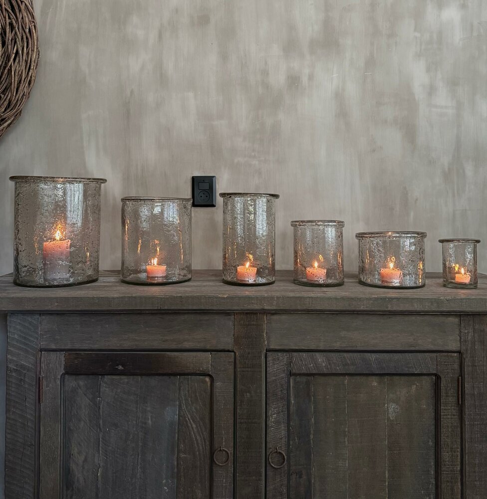 Windlicht Aura Peeperkorn 17x17x14cm