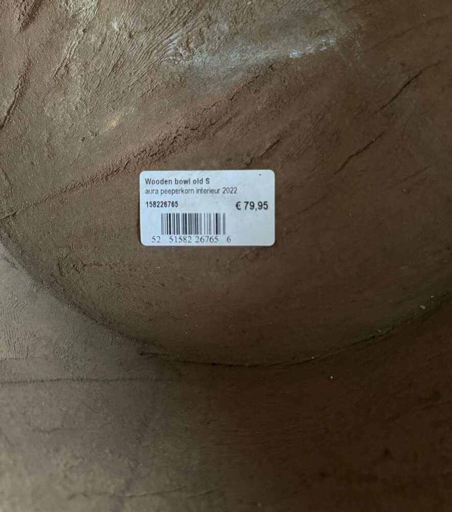 Houten schaal Aura Peeperkorn 