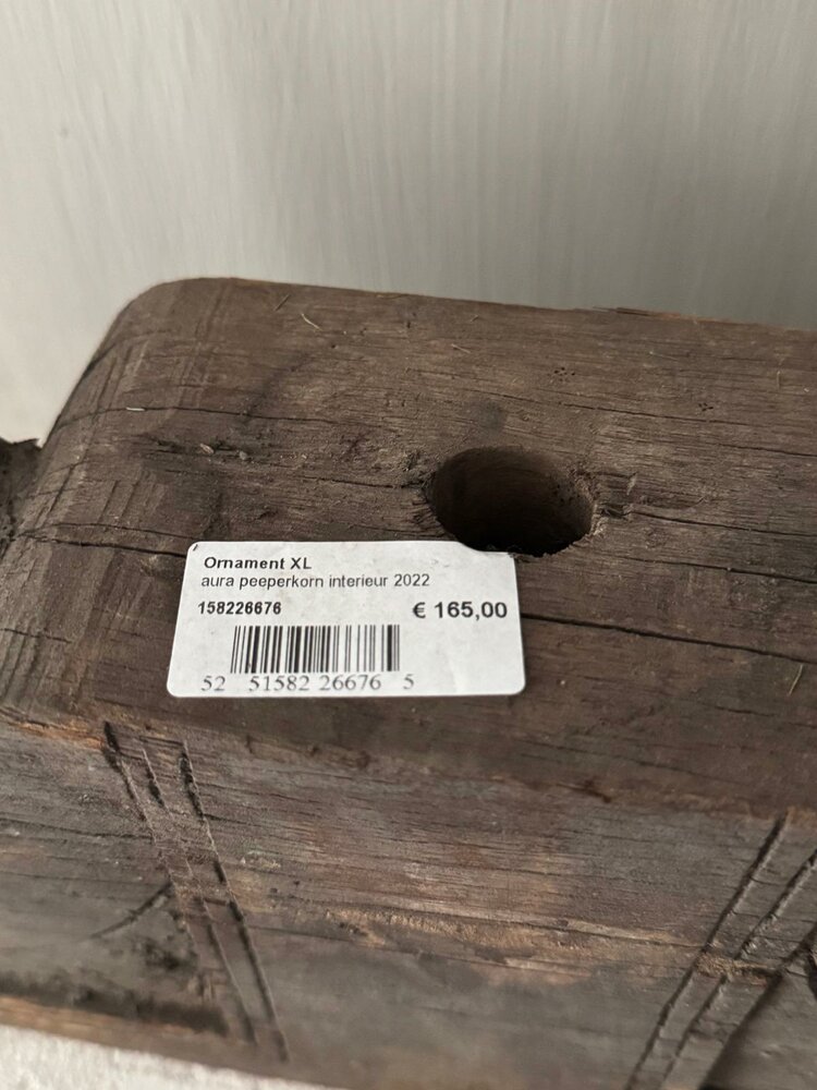 Ornament kandelaar snijwerk Aura Peeperkorn A