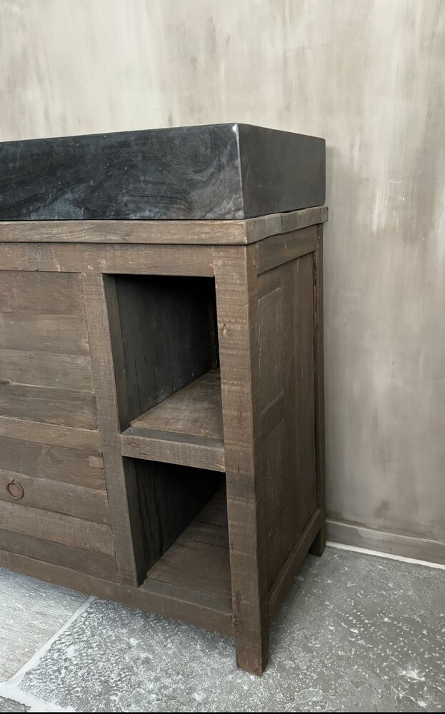 Badkamermeubel Driftwood|Badkamermeubel oud hout (afhalen)