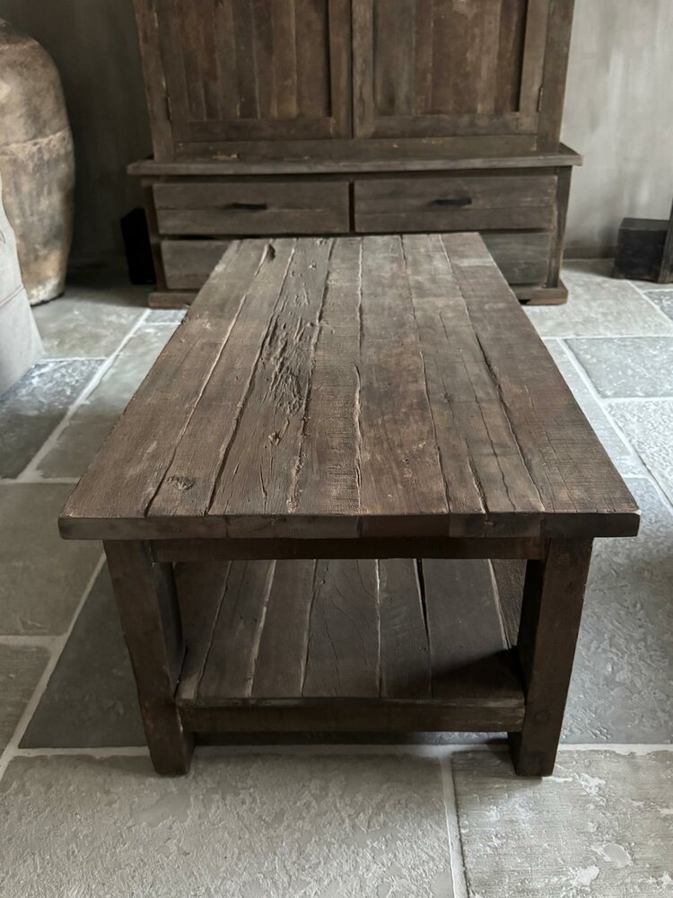 Salontafel Driftwood met onderblad  120x60cm C 