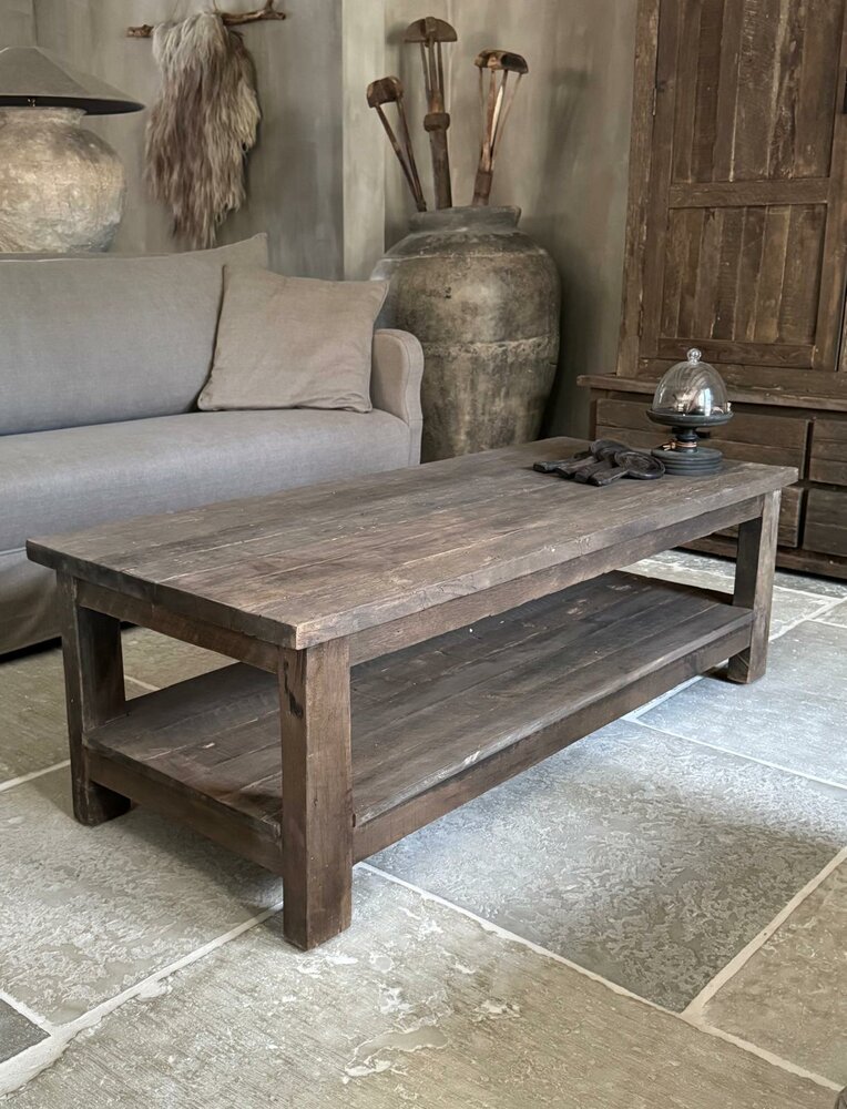 Salontafel Driftwood met onderblad 140x70cm B
