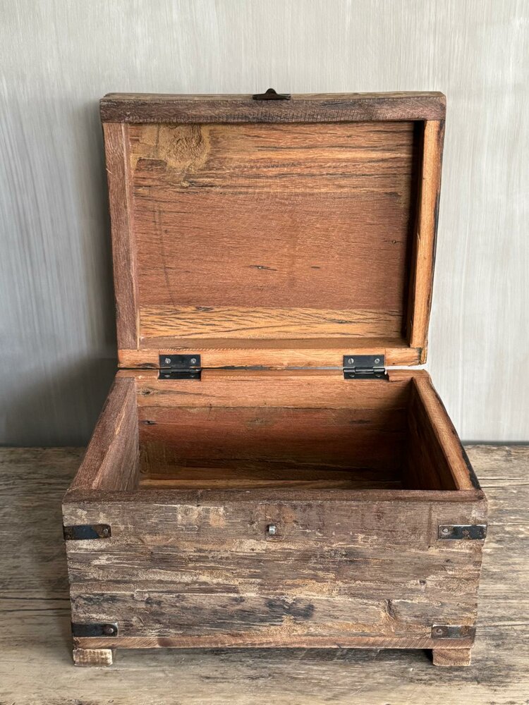 Houten kist oud hout | Houten kist truckwood  B Large