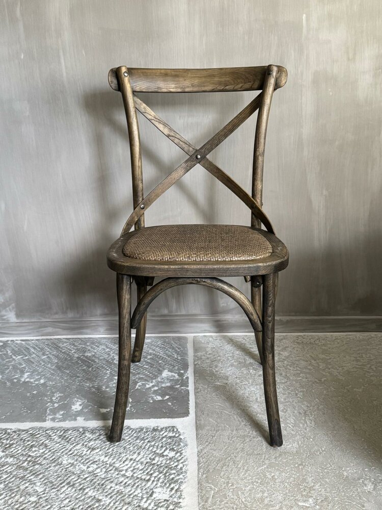 Houten stoel cross Elmwood | Houten eetkamerstoel  (afhalen)