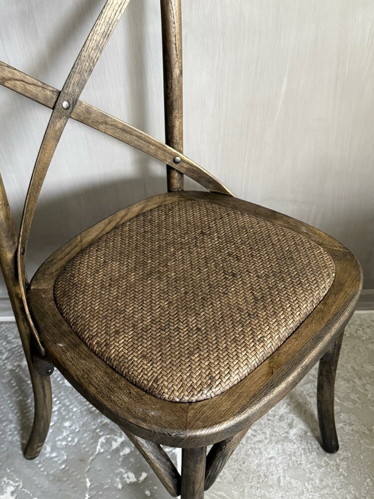 Houten stoel cross Elmwood | Houten eetkamerstoel  (afhalen)