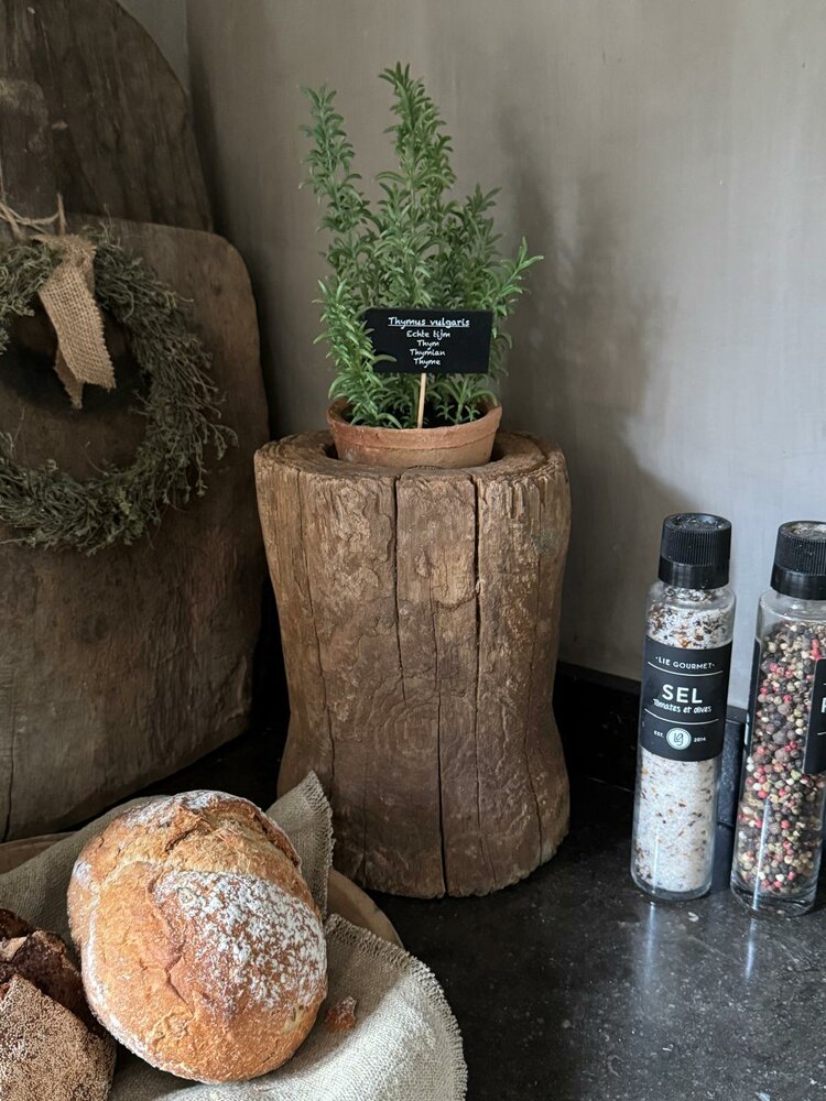 Houten vijzel S 1