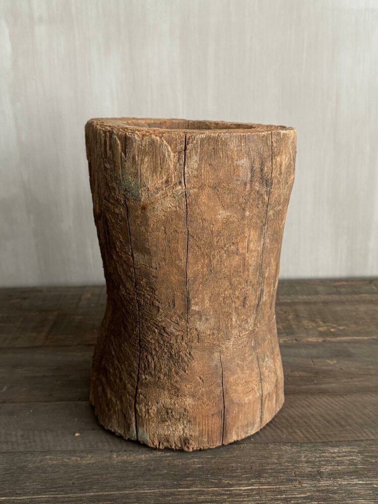 Houten vijzel S 1