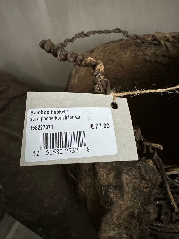 Bamboo Basket L Aura Peeperkorn A