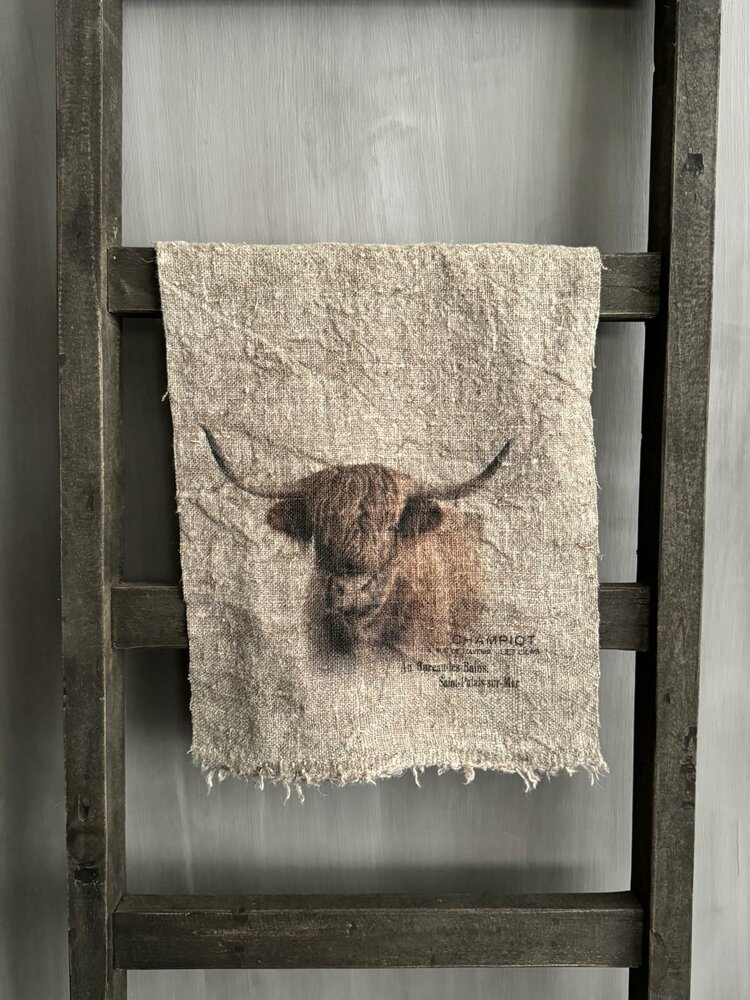 Shabby doek hooglander kleur