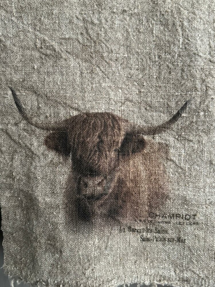 Shabby doek hooglander kleur