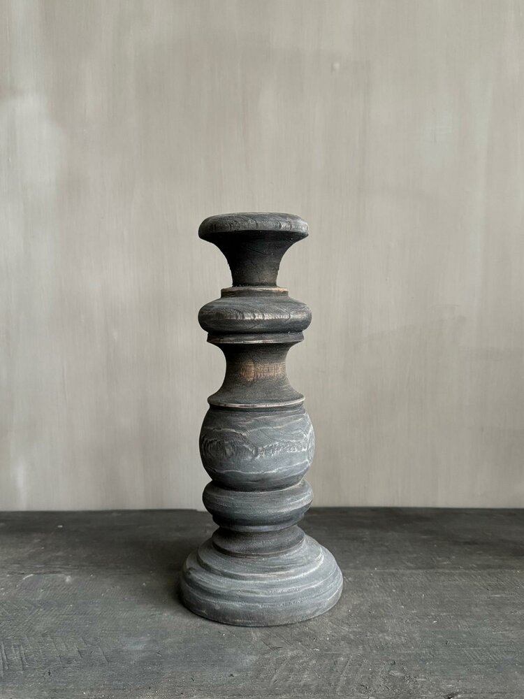 Houten kandelaar hoogte 30cm