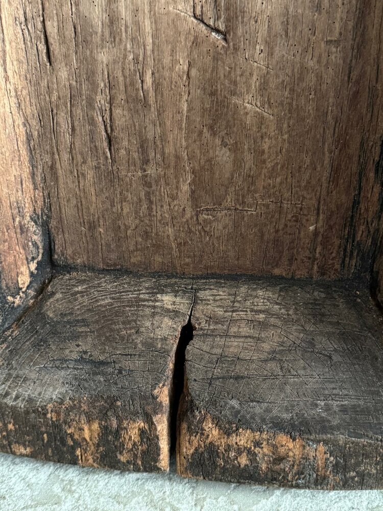 Houten bak met handvat | houten schaal met handvat 2