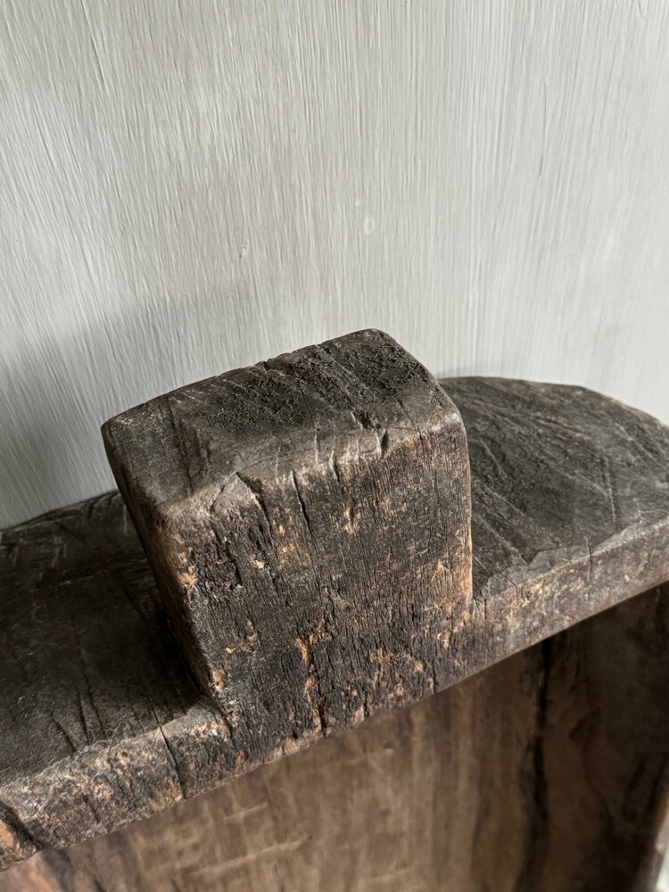 Houten bak met handvat | houten schaal met handvat 2